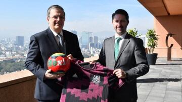 Marcelo Ebrard y Yon de Luisa se reúnen para detallar acciones de cara al Mundial 2026
