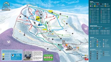Mapa de pistas de esquí de la estación ilerdense de Port Ainé.