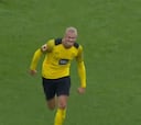 El aplaudido gesto de Haaland tras anotar en el Dortmund