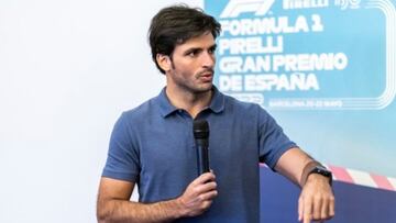 Sainz, en la presentación del GP de España en Madrid.