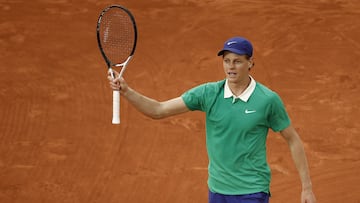 Jannik Sinner, en el pasado Roland Garros.