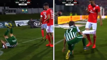 La insólita acción de Coentrao tras no ser levantado por un rival