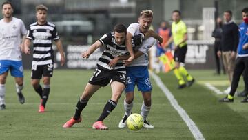 Aburgania (i), Sergio Gonzalez (d), FC CARTAGENA vs CD TENERIFE, Liga SMARTBANK, Jornada 37, Estadio Cartagonova, 18/04/2021,