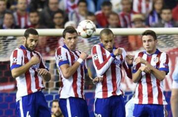 Mario Suarez, Mario Mandzukic, Joao Miranda y Saúl Níguez