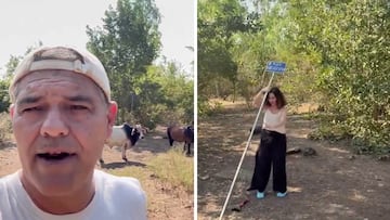 Ayuso, tras ‘colarse’ en territorio de Frank de la jungla: “Ni hoz ni martillo, aquí libertad”