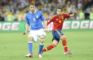 Marchisio durante la final de la Eurocopa de 2012.