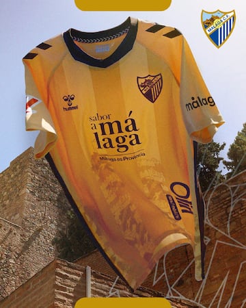 Tercera camiseta del Málaga.