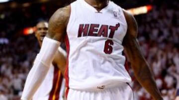 LeBron James, durante la pasada final de Conferencia ante Indiana.