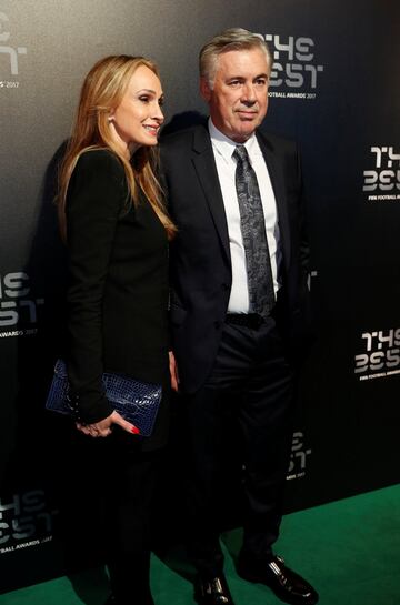 Carlo Ancelotti and his wife, Mariann Barrena.