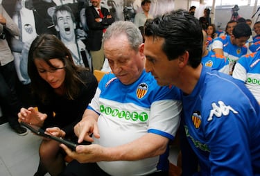 UNAI EMERY Y ESPAÑETA MANTUVIERON UNA MUY BUENA RELACIÓN EN LOS CUATRO AÑOS QUE EL VASCO DIRIGIÓ AL CLUB 