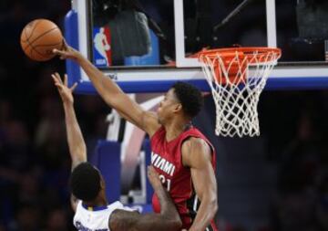 Hassan Whiteside y Kentavious Caldwell-Pope.