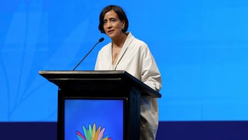 Colombia's Environment Minister Susana Muhamad speaks at the opening of the 16th United Nations Biodiversity Summit in Cali, Colombia October 20, 2024. REUTERS/Luisa Gonzalez