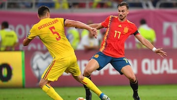 El centrocampista español del Nápoles, Fabián Ruiz, con la Selección.