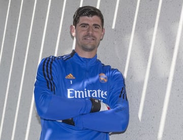 Courtois posa para la entrevista de AS.