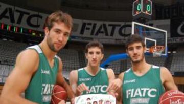 Un trío de la casa: Nacho Llovet, Guillem Vives y Álex Barrera.