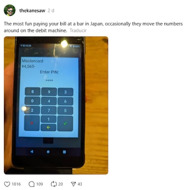 No habla cuando paga por tarjeta en Japón: