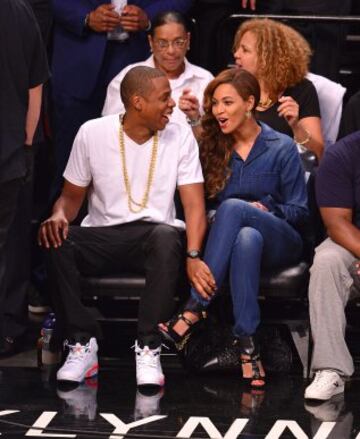 Jay-Z y Beyonce, en el Barclays Center de Brooklyn.