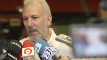 Gregg Popovich, durante una viseta a Valencia en mayo de 2009.