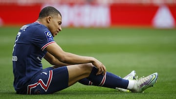 Soccer Football - Ligue 1 - AS Monaco v Paris St Germain - Stade Louis II, Monaco - March 20, 2022 Paris St Germain's Kylian Mbappe REUTERS/Stephane Mahe