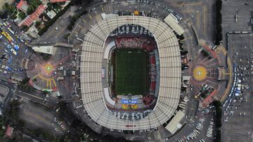 MEX9510. CIUDAD DE MÉXICO (MÉXICO), 11/03/2023.- Fotografía del estadio Azteca previo a un partido por la jornada 11 del torneo Clausura 2023 del fútbol mexicano entre Cruz Azul y Pumas, en Ciudad de México. (México). EFE/Sáshenka Gutiérrez
