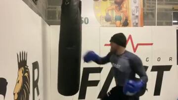 McGregor sube un vídeo de su vuelta al entrenamiento