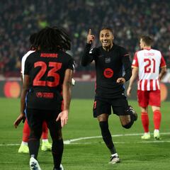 Raphinha marca el ritmo en la UEFA Champions League