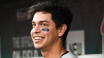 Mauricio Dub&oacute;n antes del juego entre los San Francisco Giants contra los St. Louis Cardinals, en el Busch Stadium. Kansas City, MO. Septiembre 03, 2019.