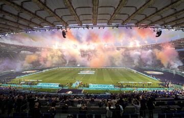 Ceremonia de apertura de la Euro 2020 en el estadio Olí­mpico de Roma.