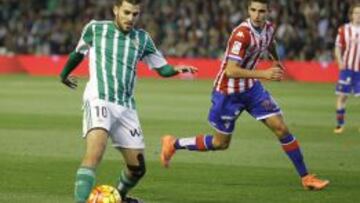 Dani Ceballos, ante el Sporting.