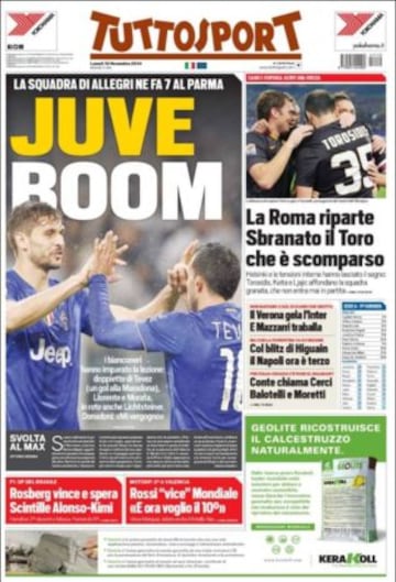 Portadas de la prensa deportiva