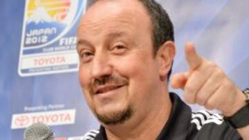 Rafa Benítez en rueda de prensa