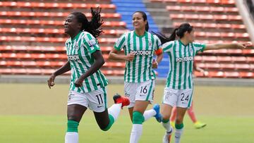 Jugadoras de Atl&eacute;tico Nacional en la Liga Femenina