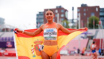 Sofía Santacreu, oro en 10.000 metros marcha. Photo: Sportmedia