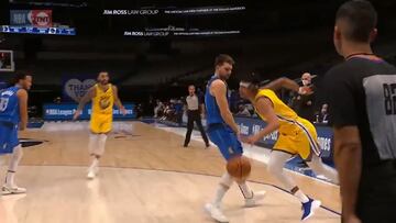 El cuñado de Curry, en la cara de Doncic: "Little ass boy"