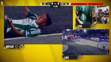 Sangre tras el desmedido suceso.