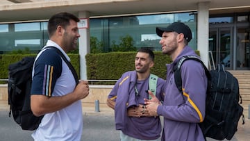 Facundo Campazzo charla en Murcia con Felipe Reyes y Rudy Fernández.