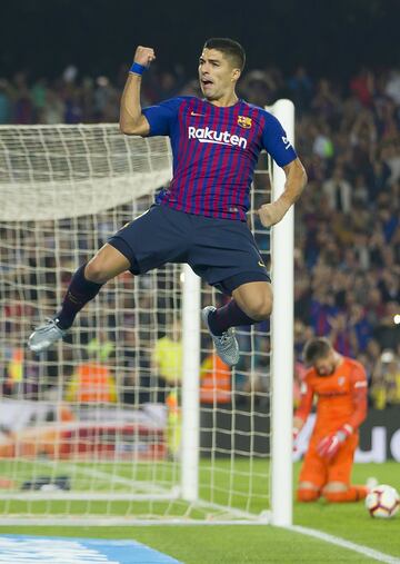 Luis Suárez fue el autor del 3-0 de penalti.