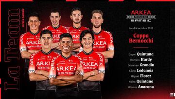 Nairo lidera al Arkéa - Samsic para la Coppa Bernocchi