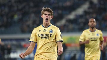 GENT, BELGIUM - FEBRUARY 02: Charles De Ketelaere of Club Brugge celebrates after scoring the 0-1 goal during the Belgian Croky Cup 1/2 final first leg match between KAA Gent and Club Brugge at Ghelamco Arena on February 2, 2022 in Gent, Belgium. (Photo by Vincent Van Doornick/Isosport/MB Media/Getty Images)
PUBLICADA 10/04/22 NA MA26 1COL