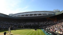 Imagen de un partido de Wimbledon en su edici&oacute;n 2016.