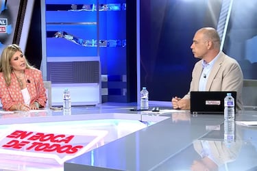 La bronca en directo entre Nacho Abad y su mujer por el caso ?lvaro Prieto