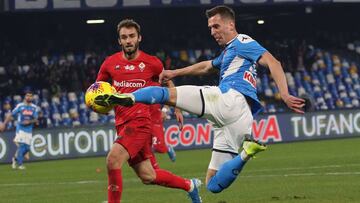 Napoli se enfrenta a Fiorentina en la Serie A 