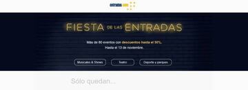 Web oficial de la &quot;Fiesta de las entradas&quot;