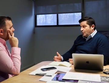 Entrevista al director deportivo del Real Valladolid.