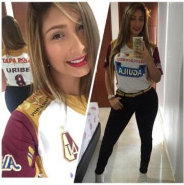 Cindy Álvarez, esposa de Matheus Uribe, volante del Deportes Tolima