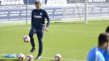 ENTRENAMIENTO DEL MALAGA. MU&Ntilde;IZ