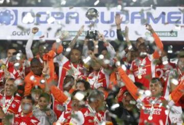 Santa Fe celebra la Copa Sudamericana 