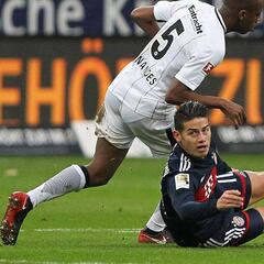 James, campeón de invierno con Bayern tras ganar en Frankfurt