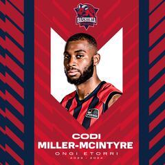 El Baskonia anuncia el fichaje de Codi Miller-McIntyre