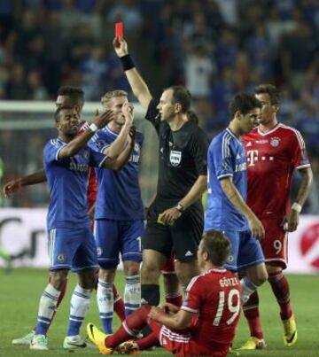 Bayern de Munich - Chelsea. Expulsión de Ramires.